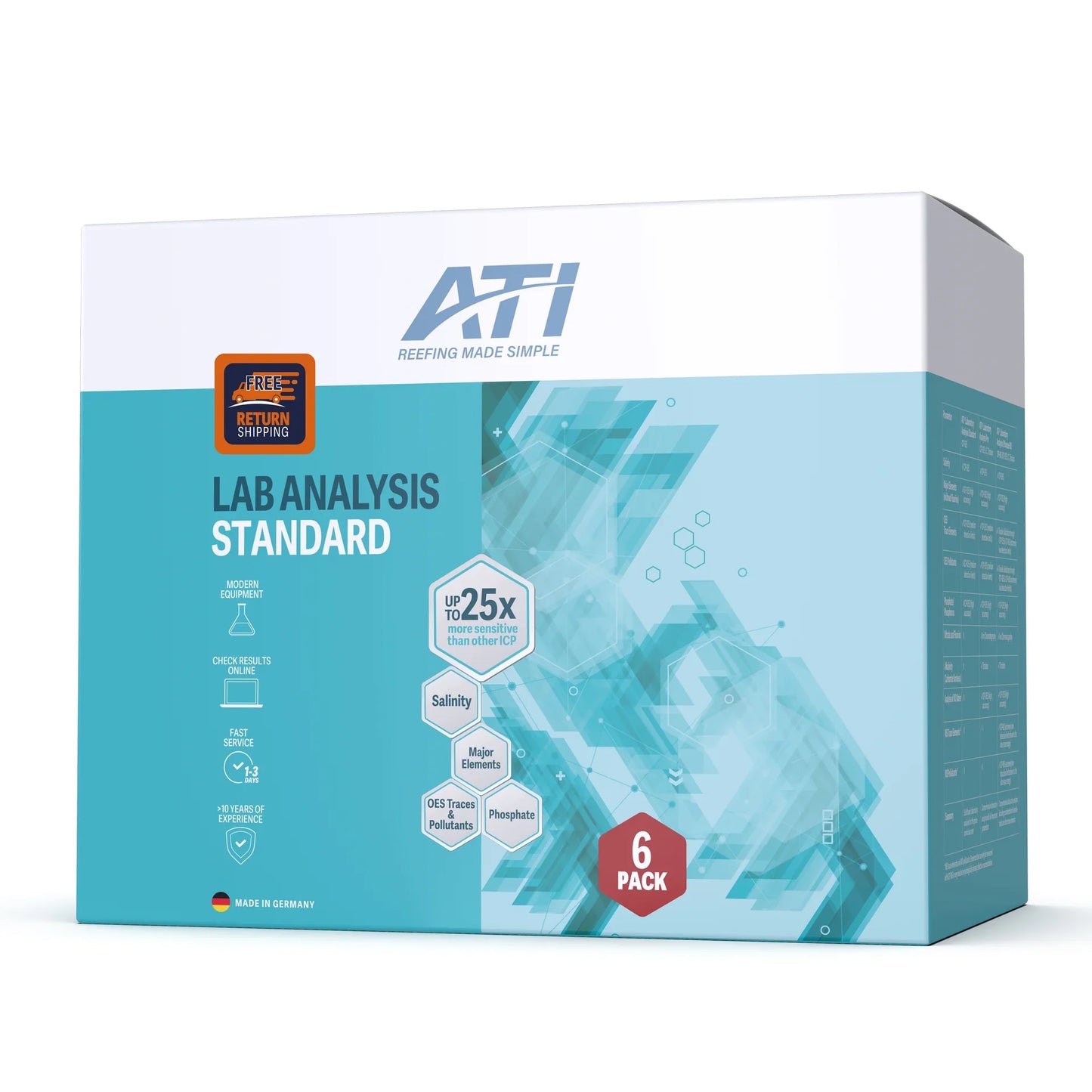 ICP Lab Analysis Standard with return shipping (1,3 & 6 Pack)