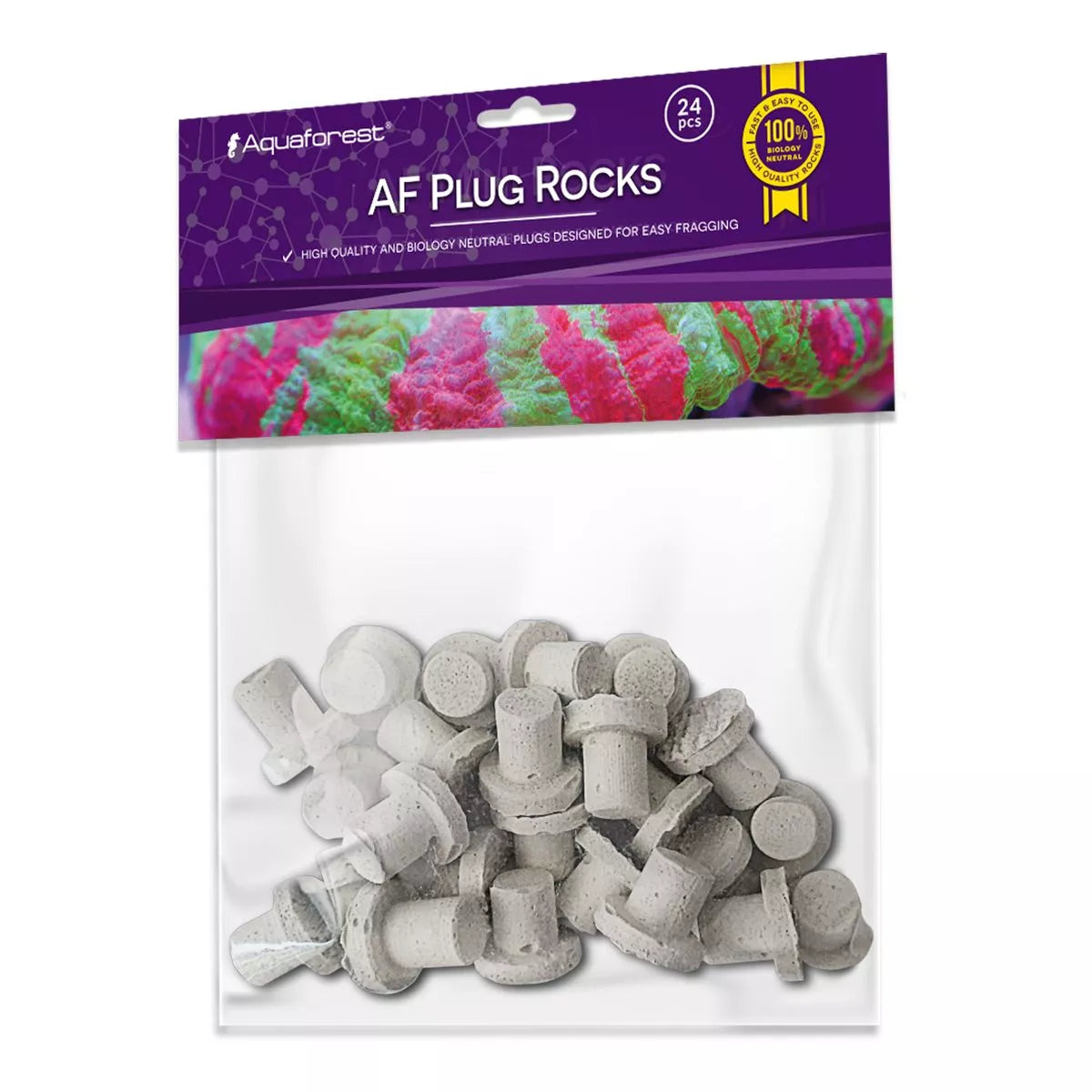 AF Plug Rocks (White, 24 pcs)