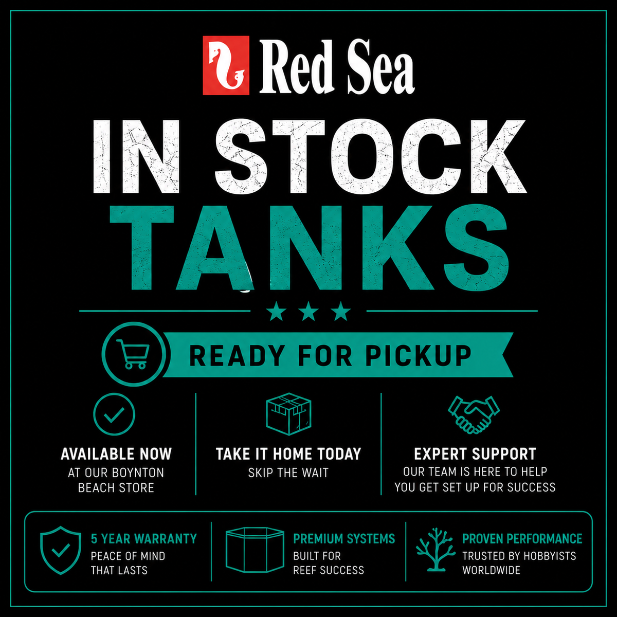 Red Sea In-Stock Aquariums