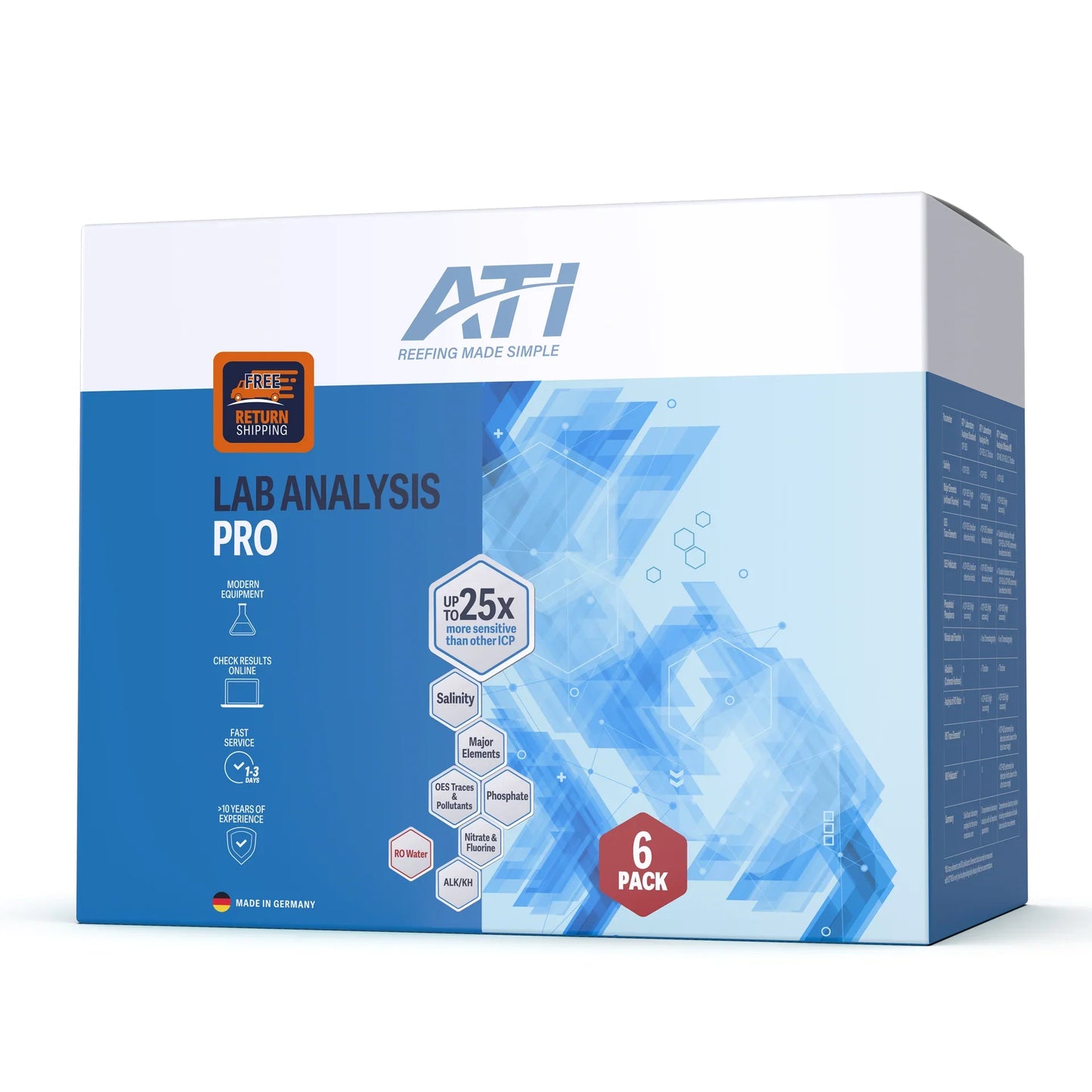 ICP Lab Analysis PRO with return shipping (1,3 & 6 Pack)