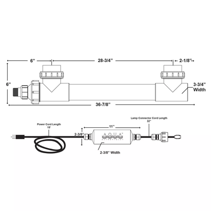 40 Watt Classic UV Sterilizer - White Body