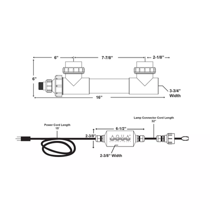 8 Watt Classic UV Sterilizer - White Body