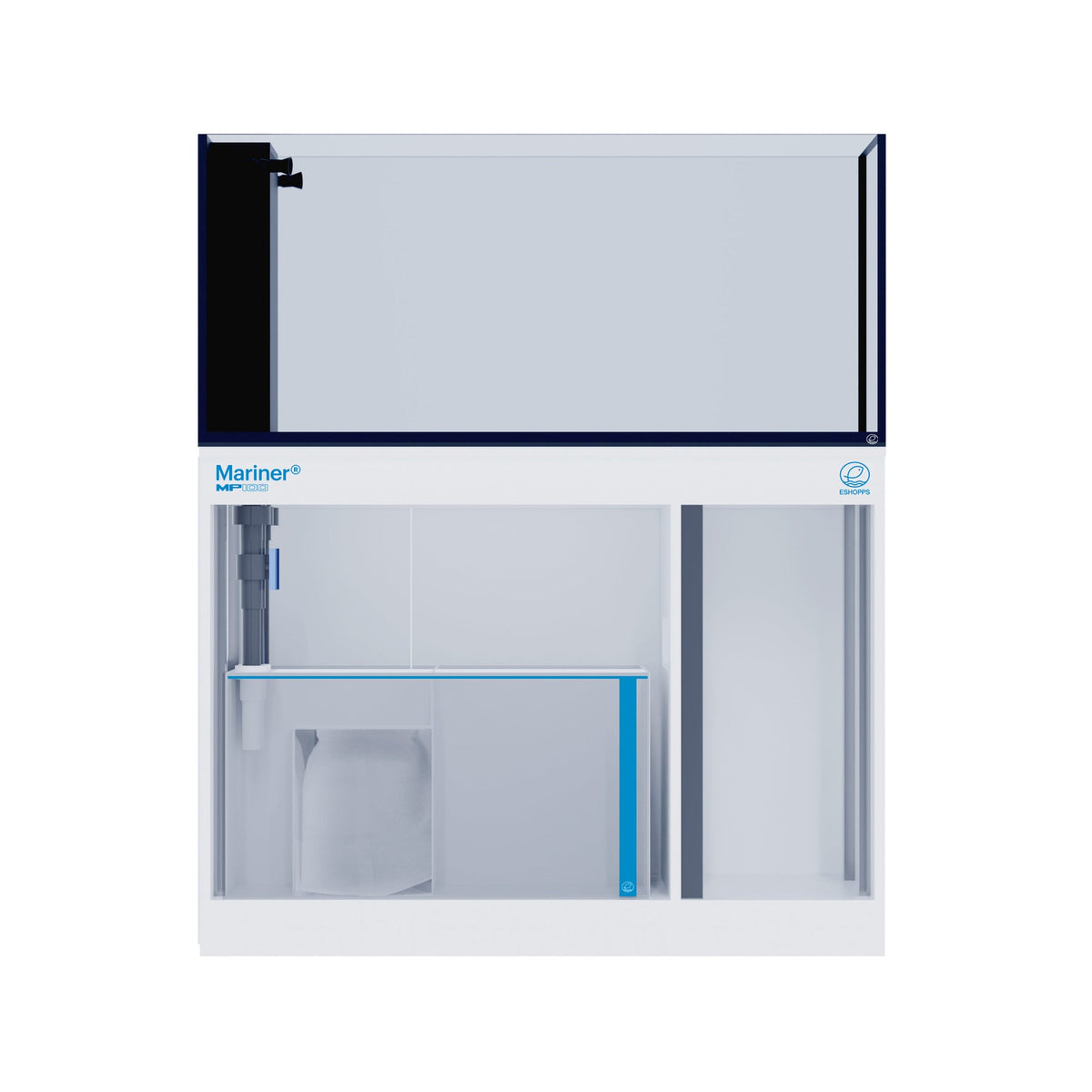 Eshopps Mariner MP100 Gallon Rimless Peninsula Tank - Drop Ship