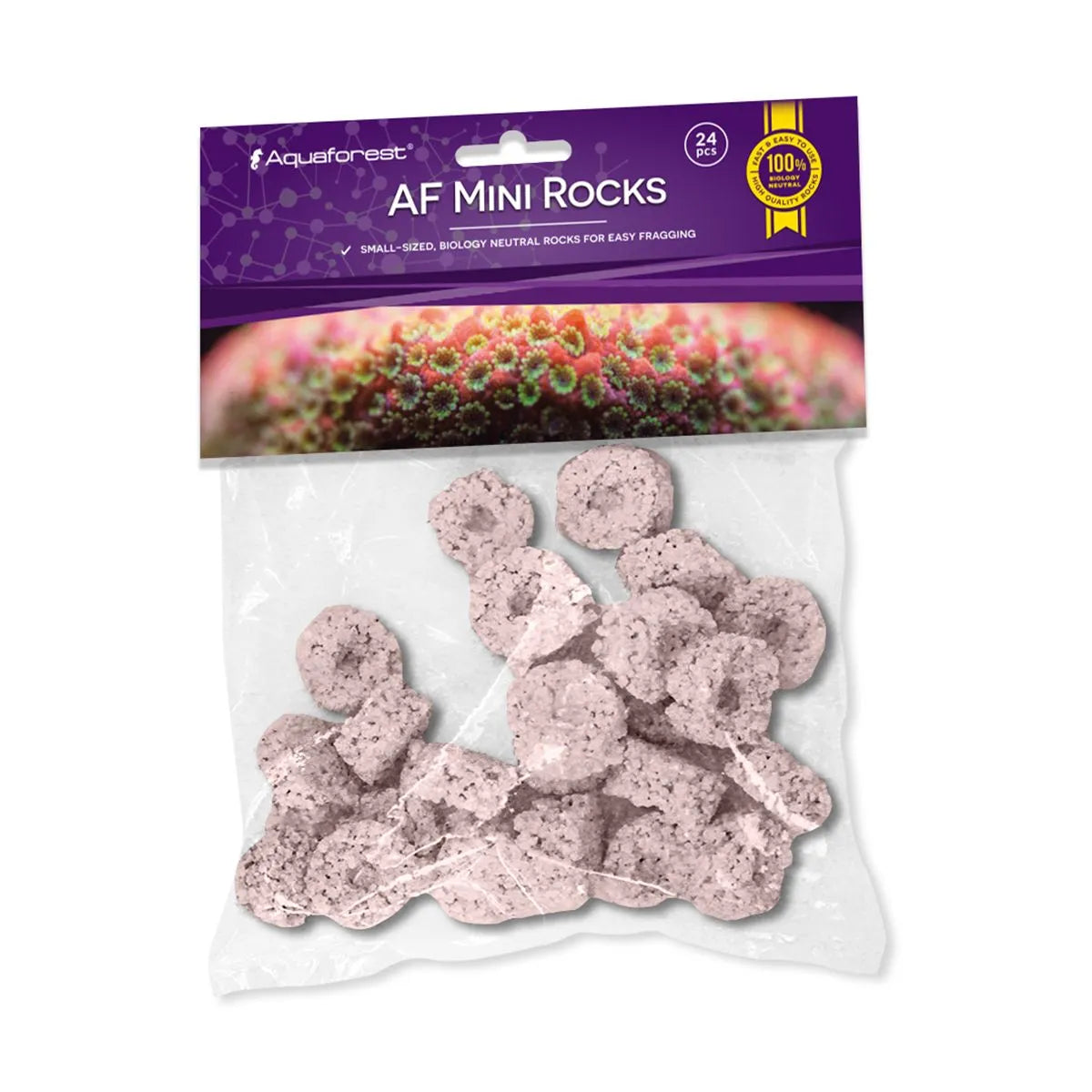 AF Mini Rocks (Purple, 24 pcs)