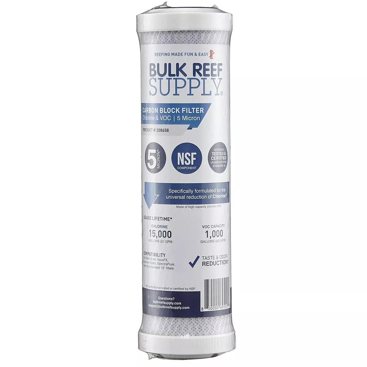 Chlorine & VOC Carbon Block Filter - 5 Micron