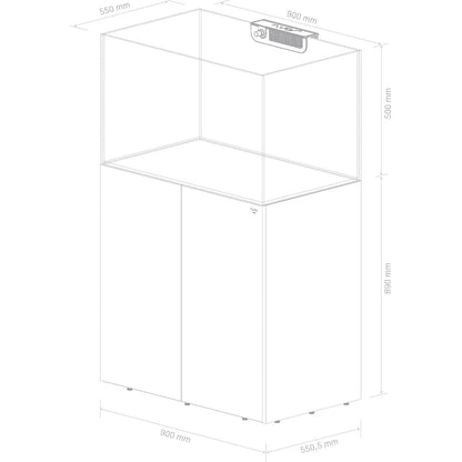 OPUS G2 300 Aquarium w/ Slim Line Cabinet White (69g)